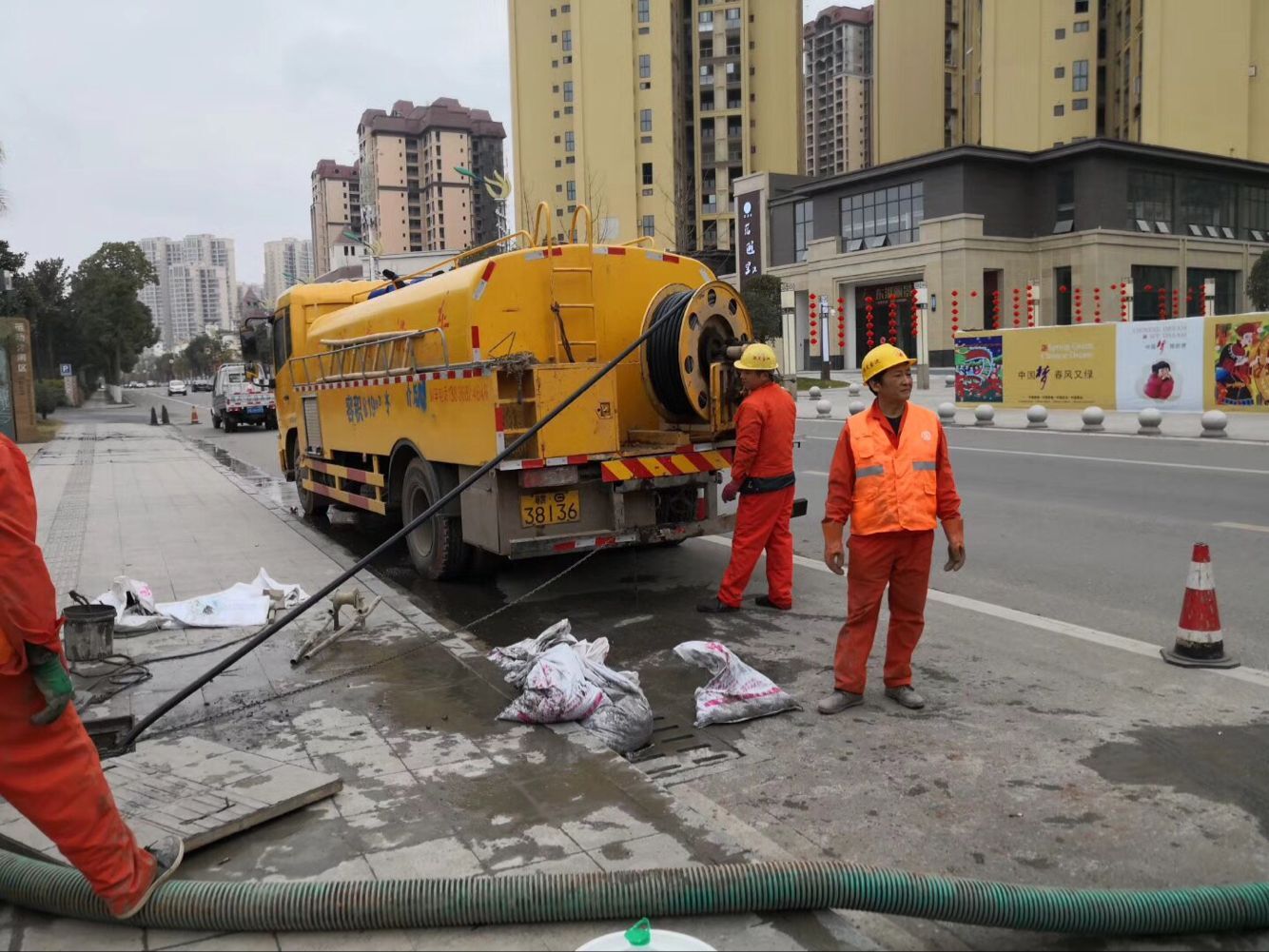 巴宜排污管道清淤-管道清洗